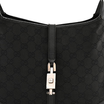 Gucci Monogram Jackie O Chain Hobo Black 8 of 13