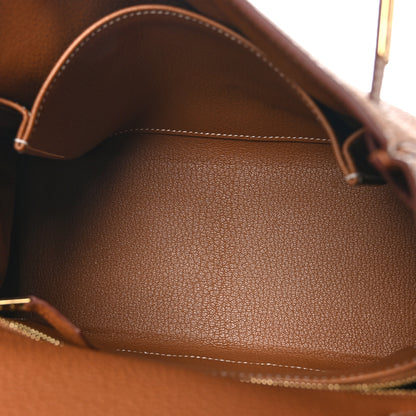 Hermes Togo Kelly Retourne 25 Gold 5 of 11