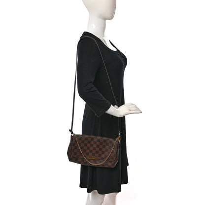 Louis Vuitton Damier Ebene Favorite MM 2 of 9