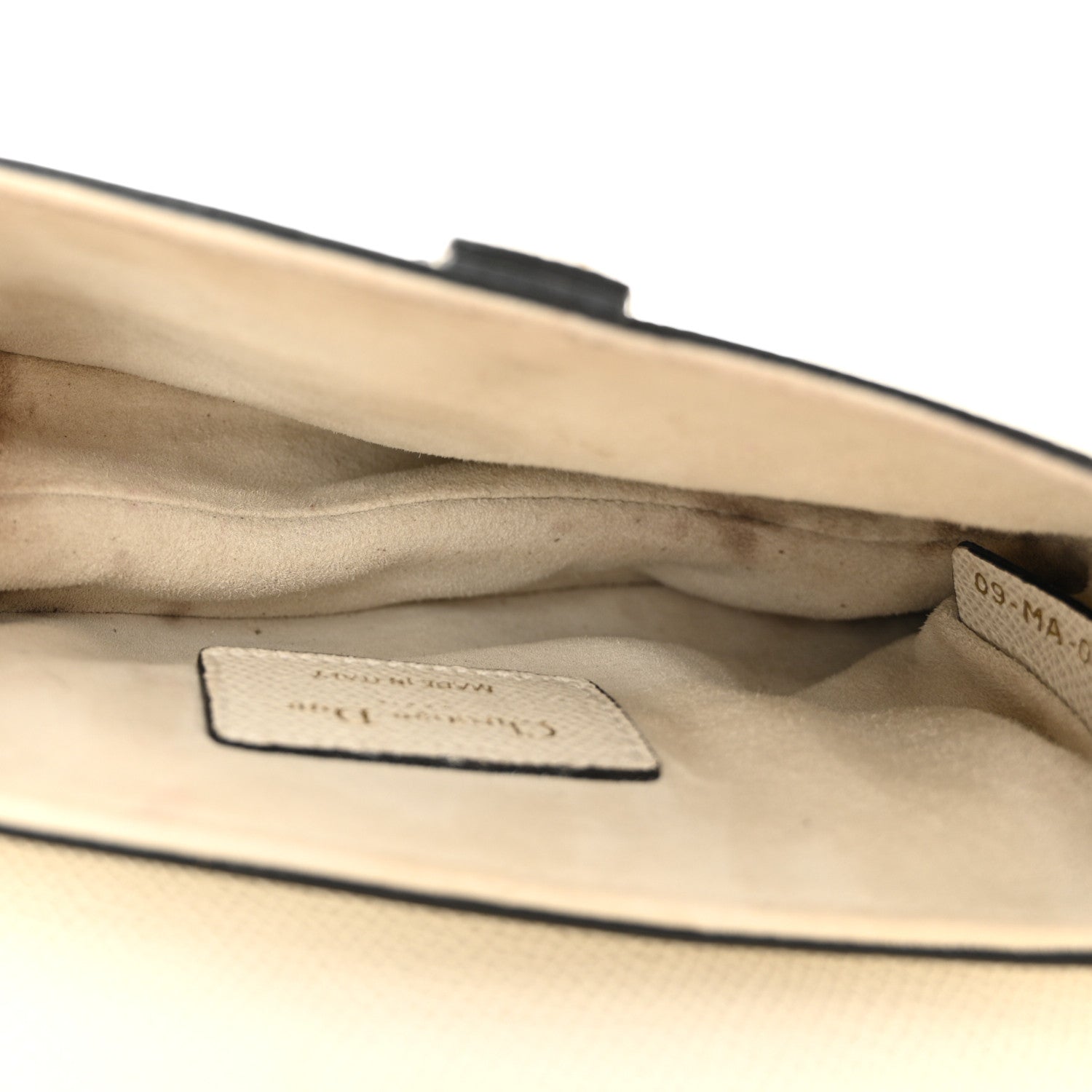 Christian Dior Grained Calfskin Mini Saddle Bag White 5 of 12