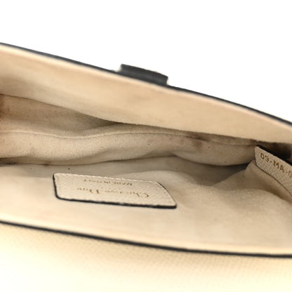 Christian Dior Grained Calfskin Mini Saddle Bag White 5 of 12
