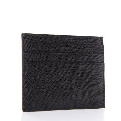 Prada Saffiano Metal Card Holder Black 3 of 7