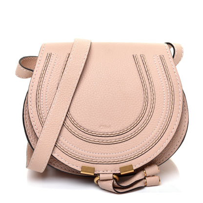 Chloe Calfskin Mini Marcie Round Crossbody Bag Blush Nude 1 of 8