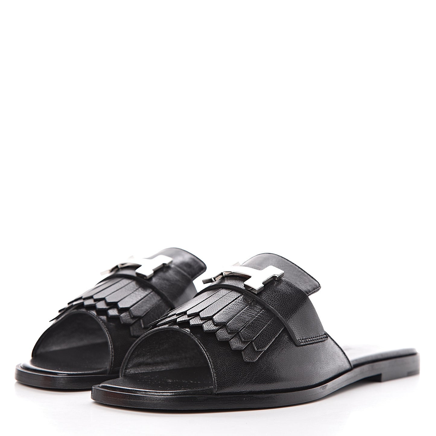 Goatskin Auteuil Sandals 36 Black