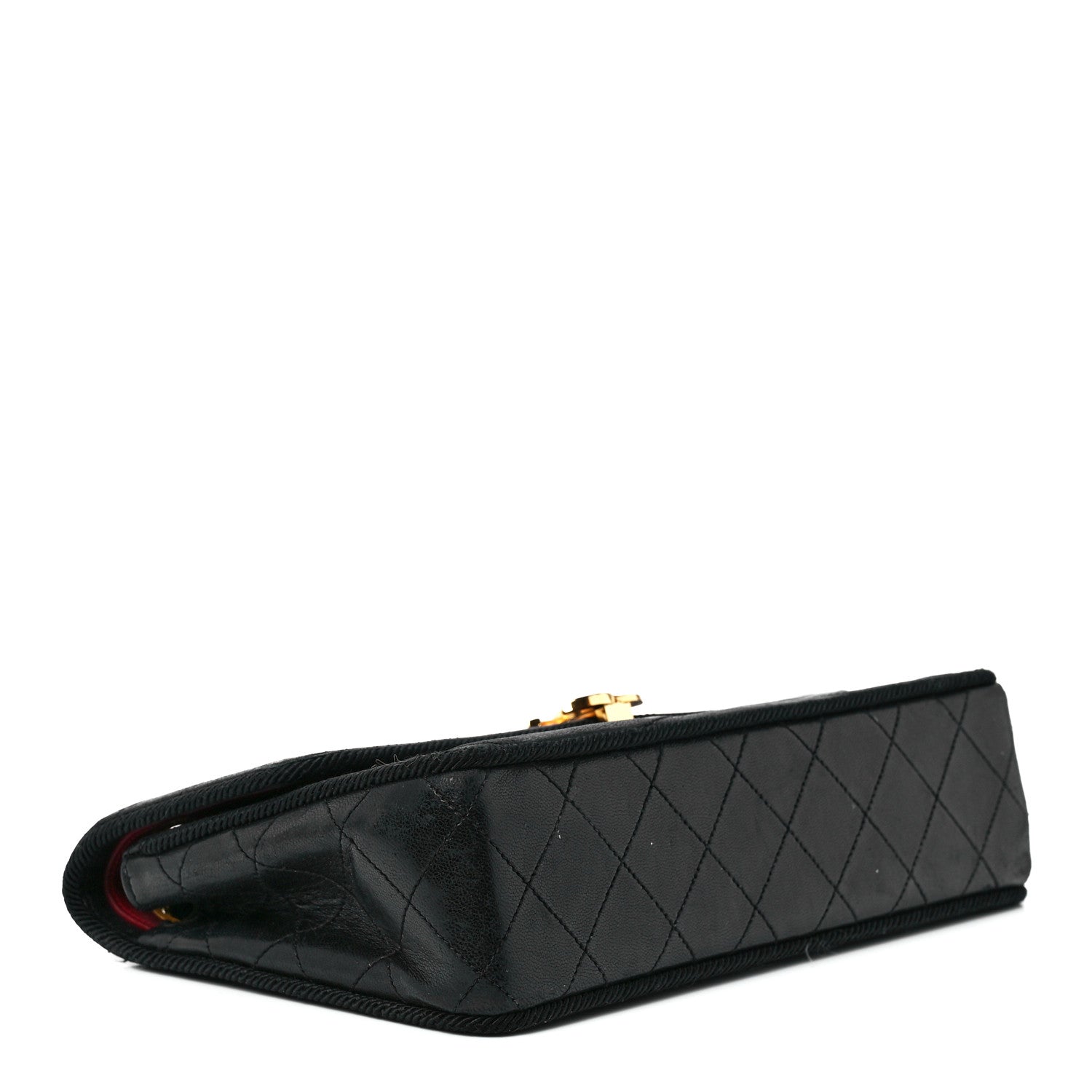 Chanel Lambskin Wavy Quilted Single Flap Black 4 of 13