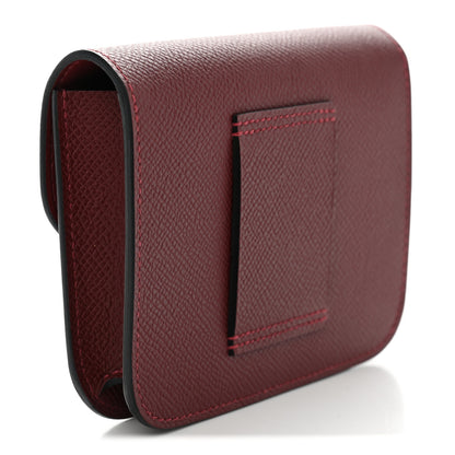 Hermes Epsom Constance Slim Wallet Rouge H 4 of 9