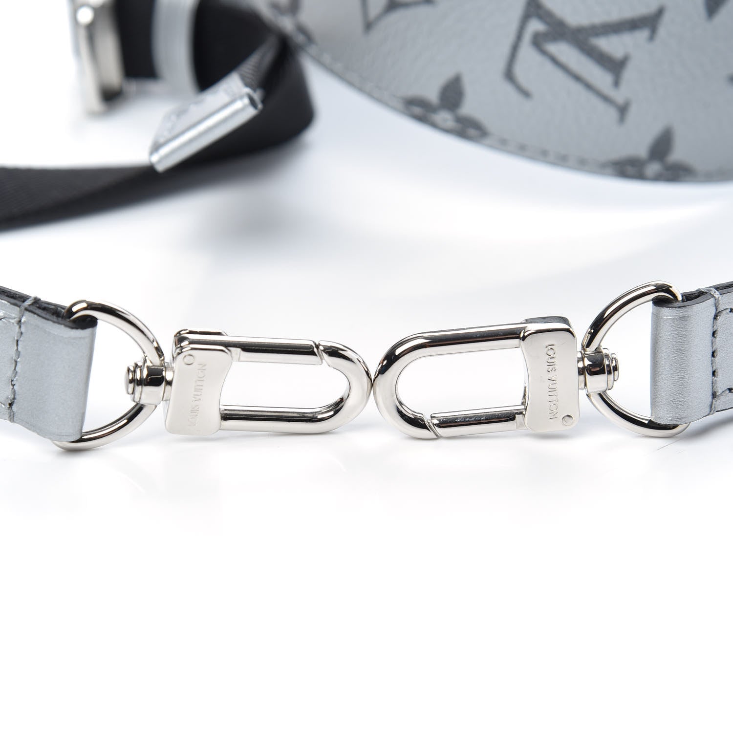 Louis Vuitton Monogram Shoulder Strap Silver 3 of 4