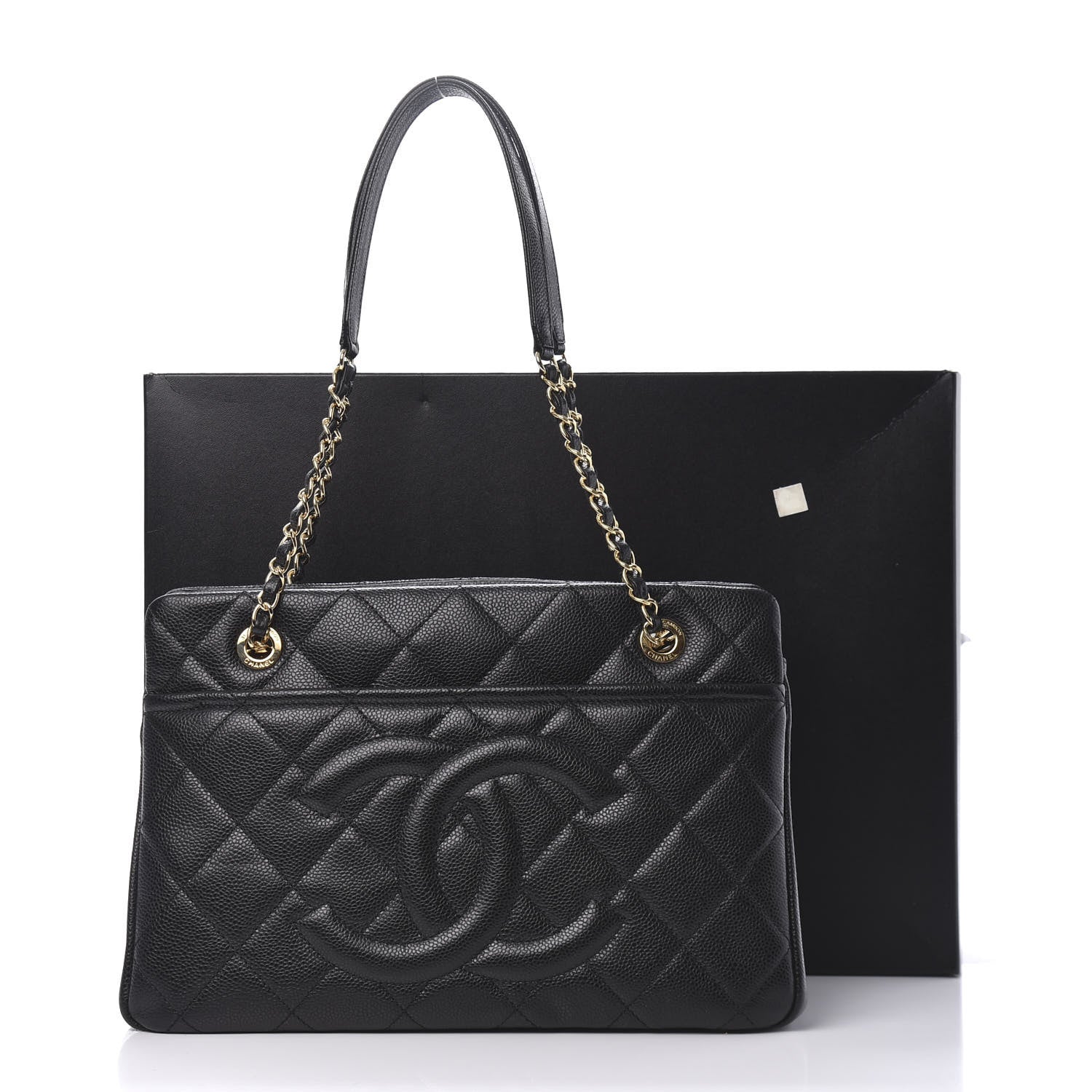 Chanel Caviar Quilted Timeless CC Soft Tote Black 11 of 11