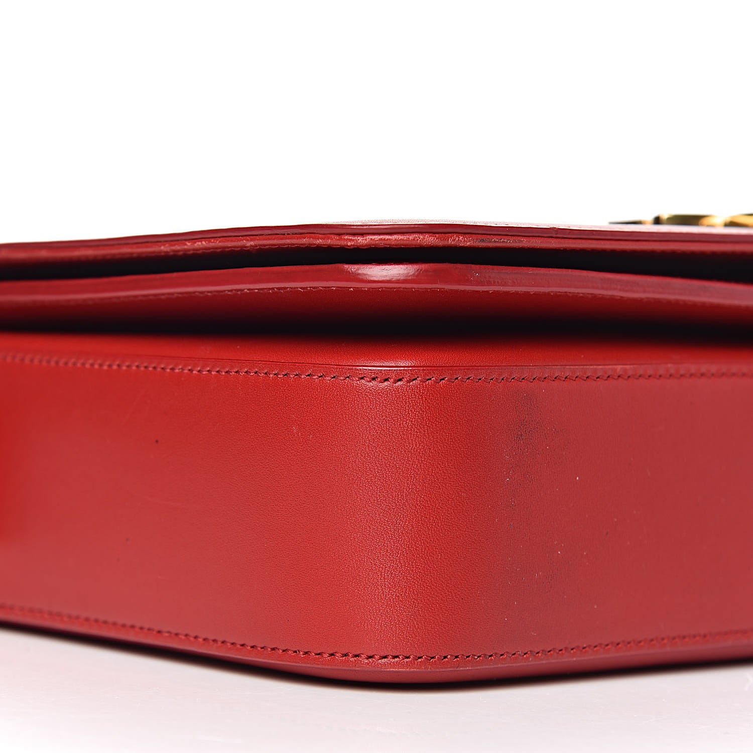Saint Laurent Smooth Calfskin Medium Classic Monogram Universite Bag Red 14 of 20