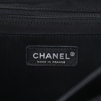 Chanel Lambskin Quilted Jumbo Icons Secret Label Flap Black 6 of 13