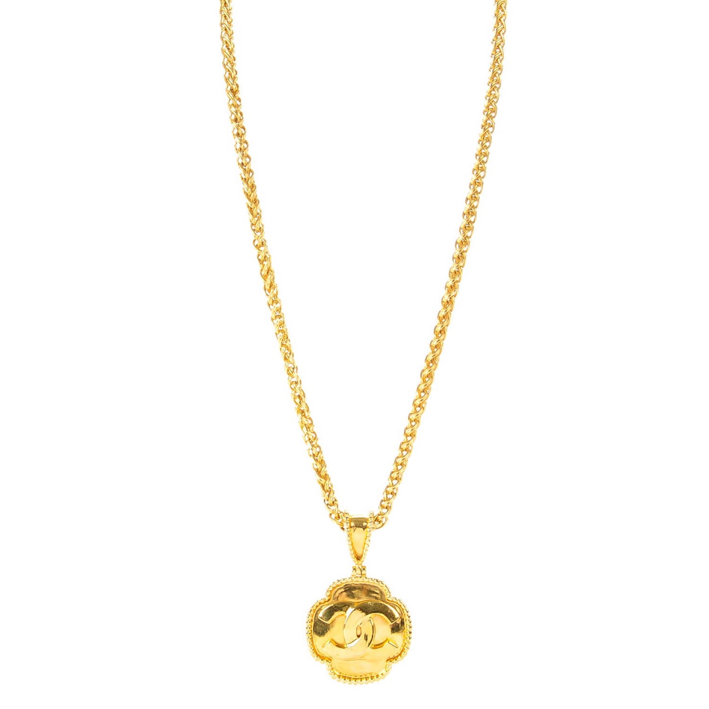 CC Pendant Necklace Gold