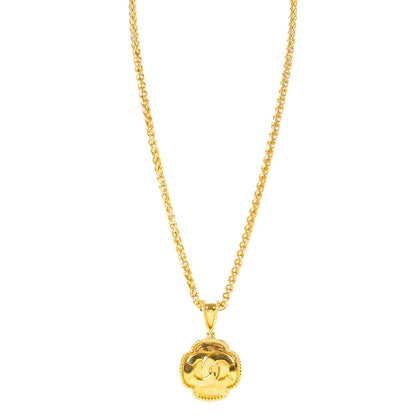 Chanel CC Pendant Necklace Gold 1 of 4