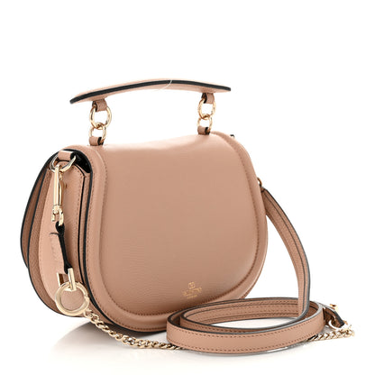 Valentino Garavani Grainy Calfskin VSling Saddle Bag Rose Cannelle 3 of 10