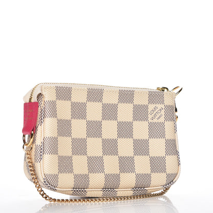 Louis Vuitton Damier Azur 2015 Christmas Animation Mini Pochette Accessories 3 of 8