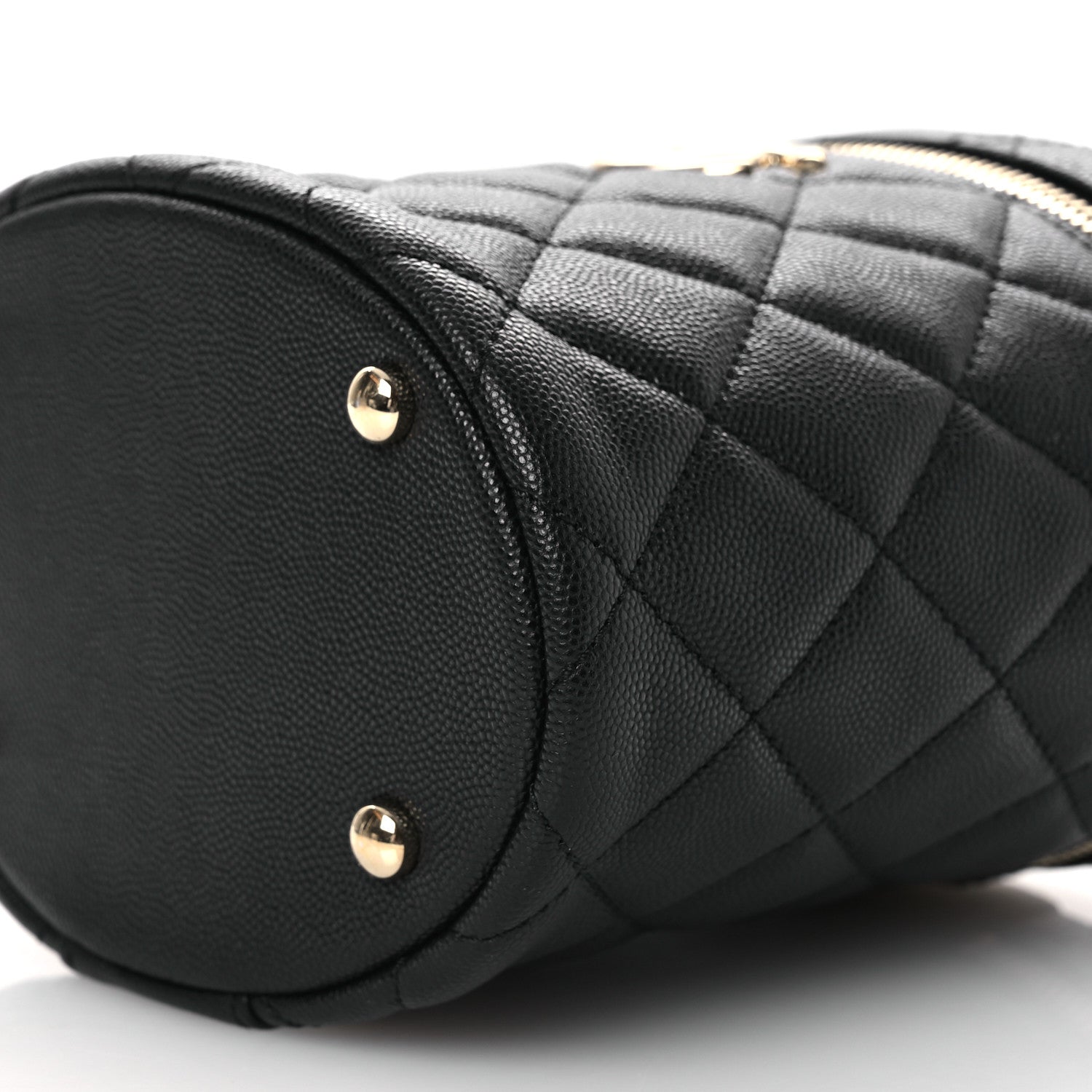 Chanel Caviar Quilted Top Handle Vanity Case Black 10 of 12