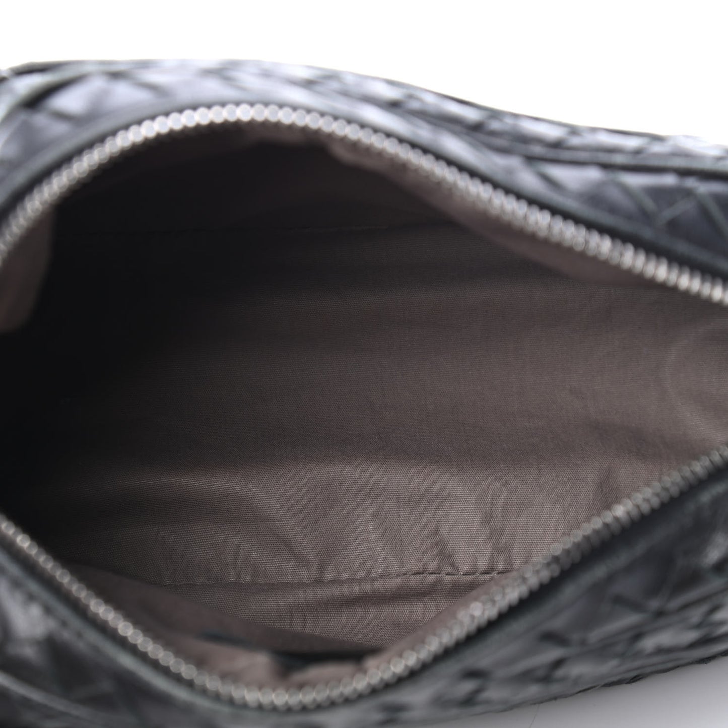 Nappa Intrecciato Shoulder Bag Black