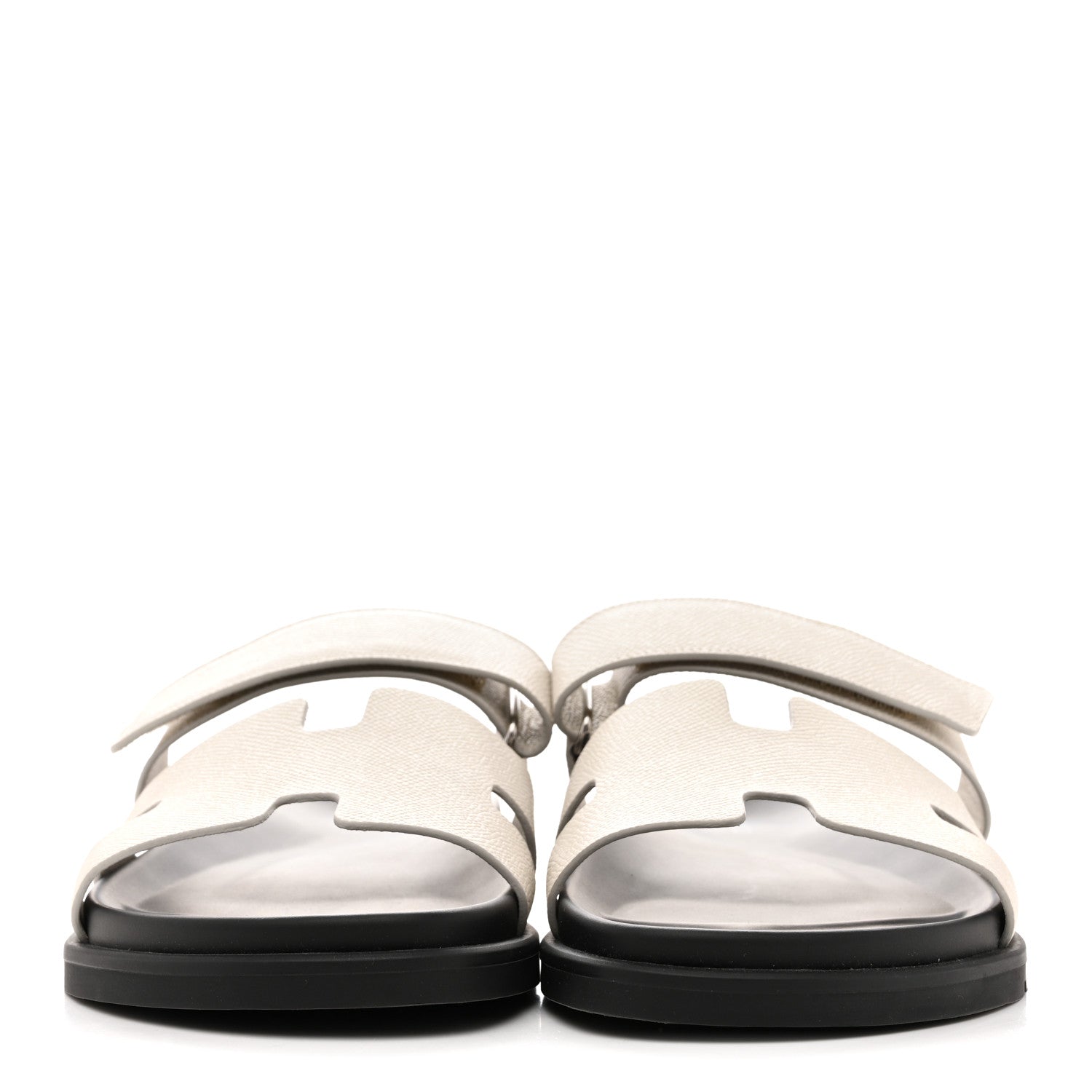 Hermes Epsom Mens Chypre Sandals 42 White 3 of 10