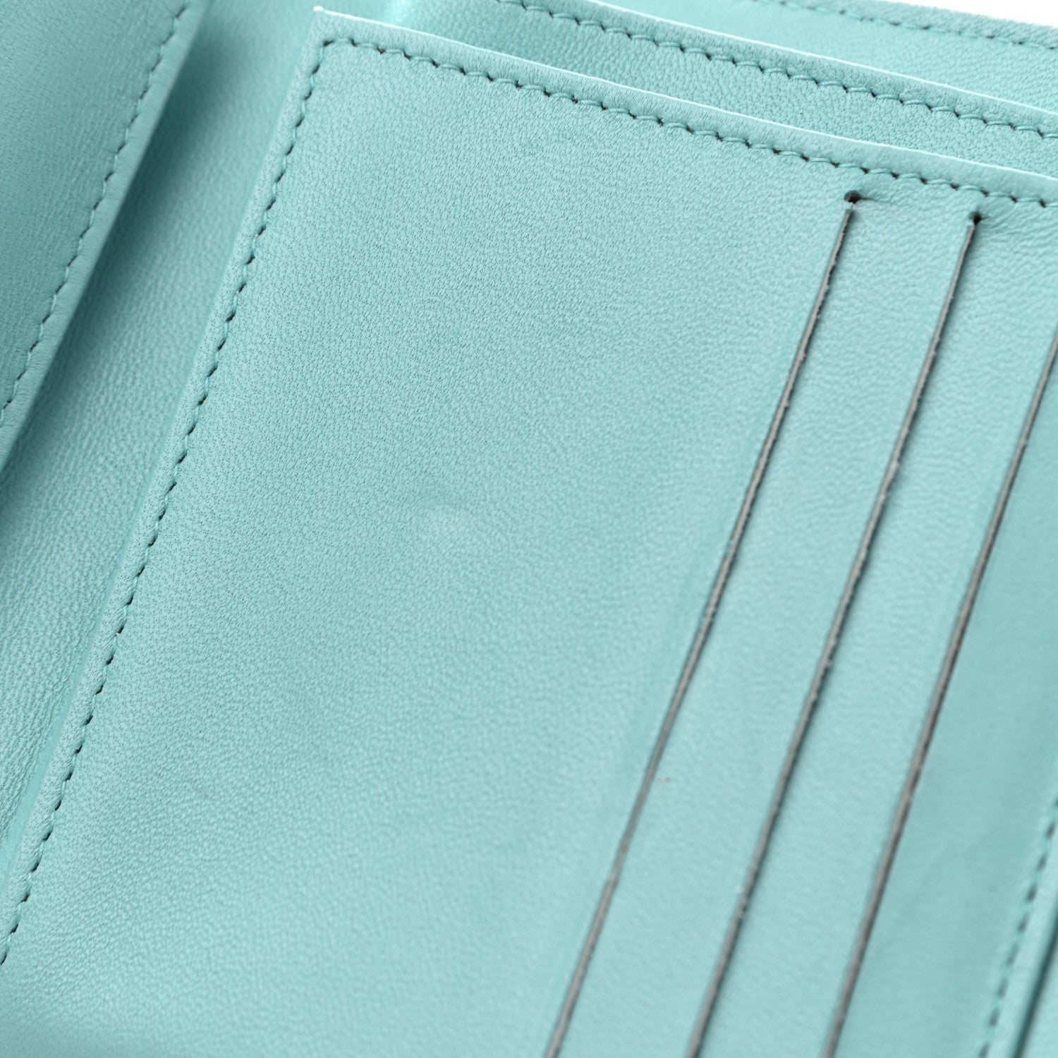 Chanel Lambskin Quilted Compact Flap Wallet Light Blue 13 of 18