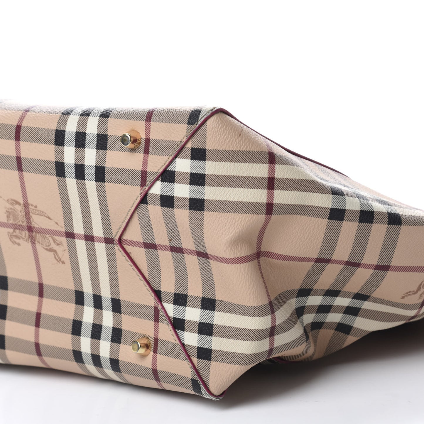 Haymarket Check Small Canterbury Tote Dark Pink