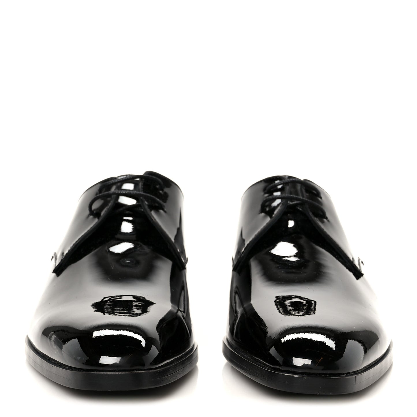 Patent Baltimora Lace Up Derby Shoes 39.5 Black