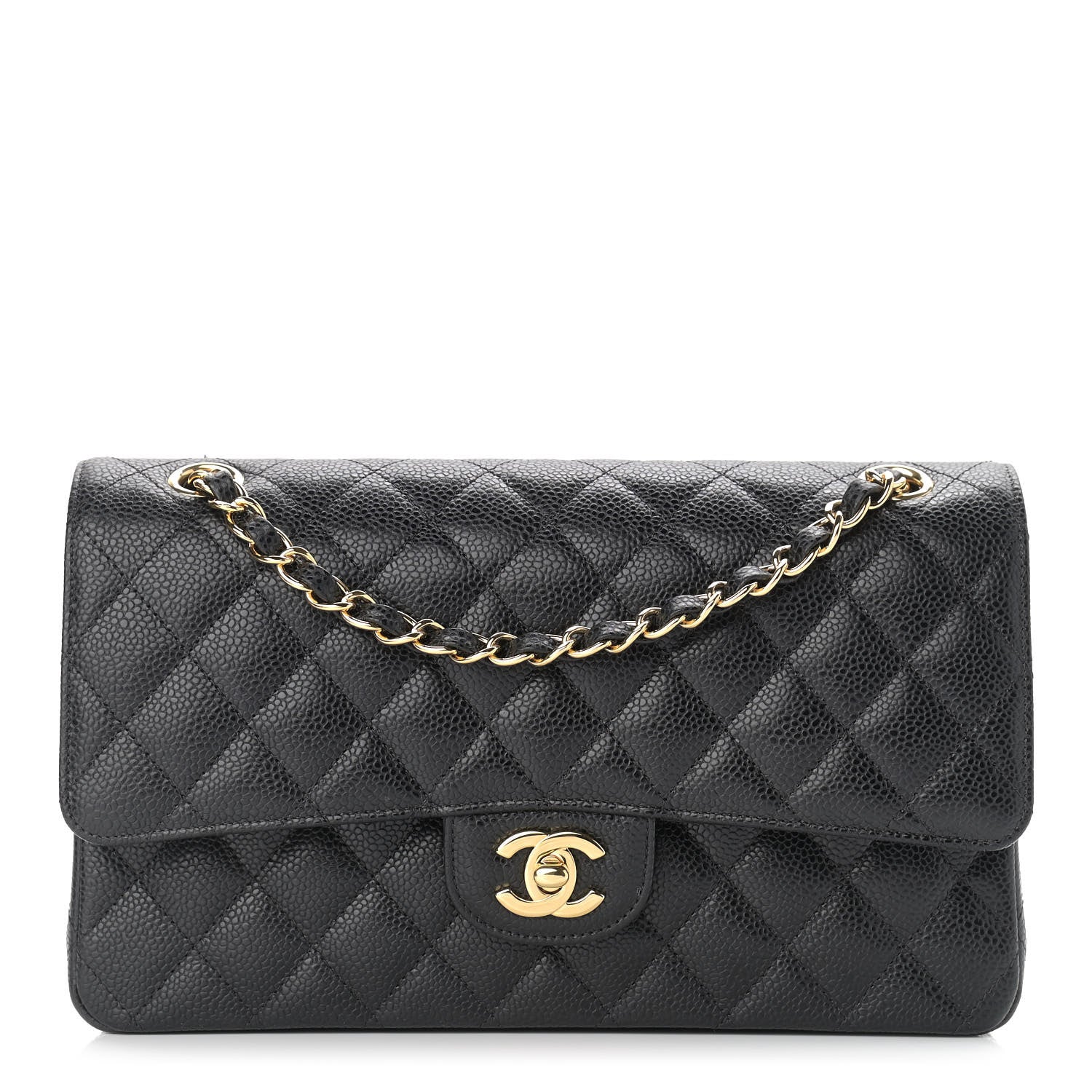Chanel Caviar Quilted Medium Double Flap Black 1 of 11
