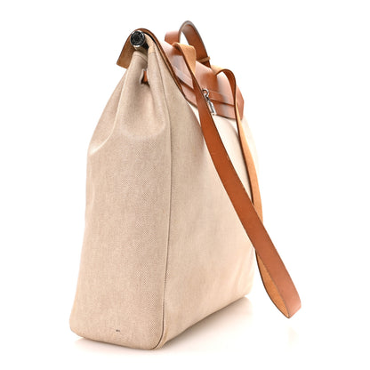Hermes Toile Vache Calfskin Herbag 40 GM Natural 4 of 12