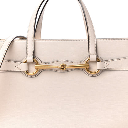 Gucci Textured Calfskin Medium Bright Bit Tote White 12 of 12