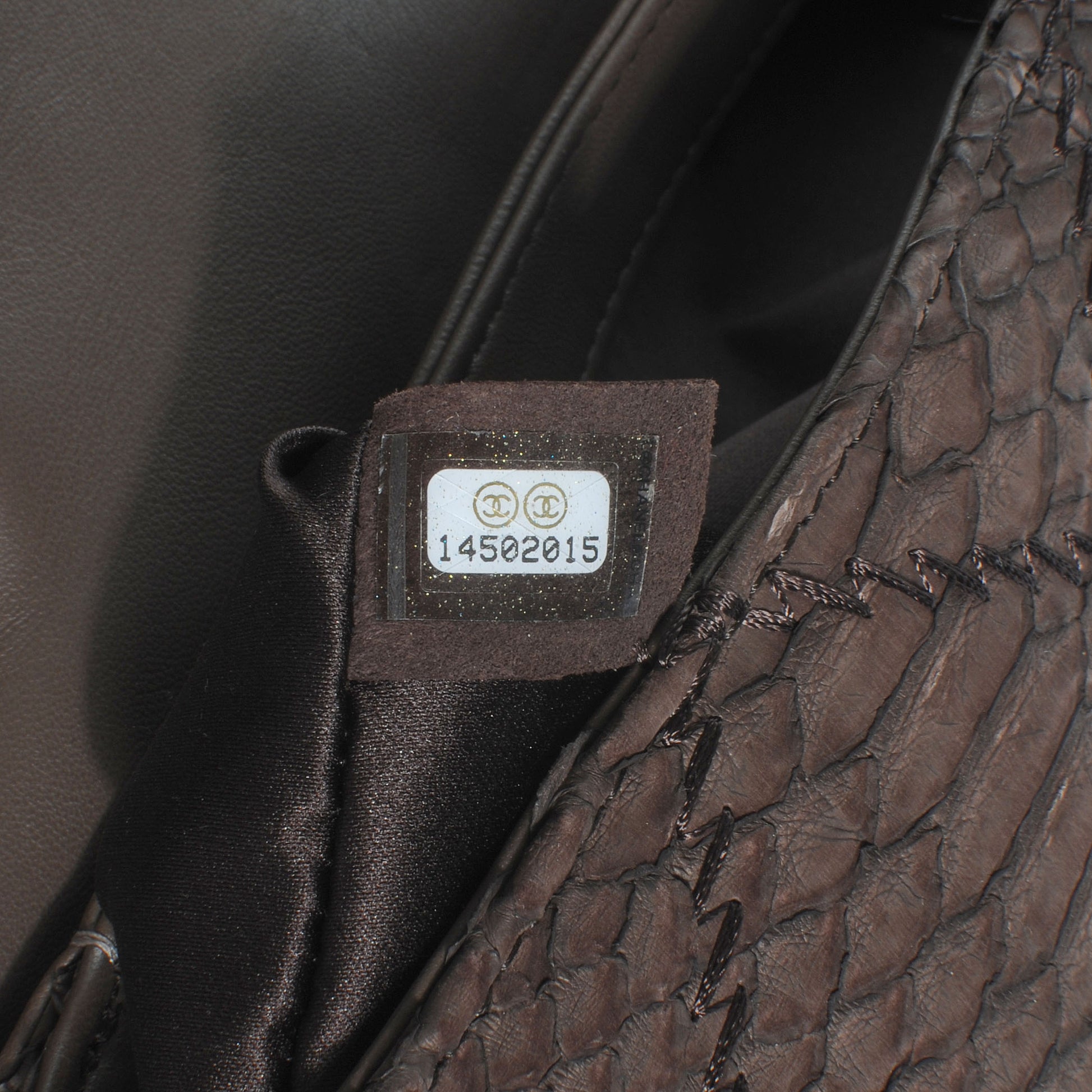 Chanel Python Ultimate Stitch Flap Marron Fonce 8 of 10