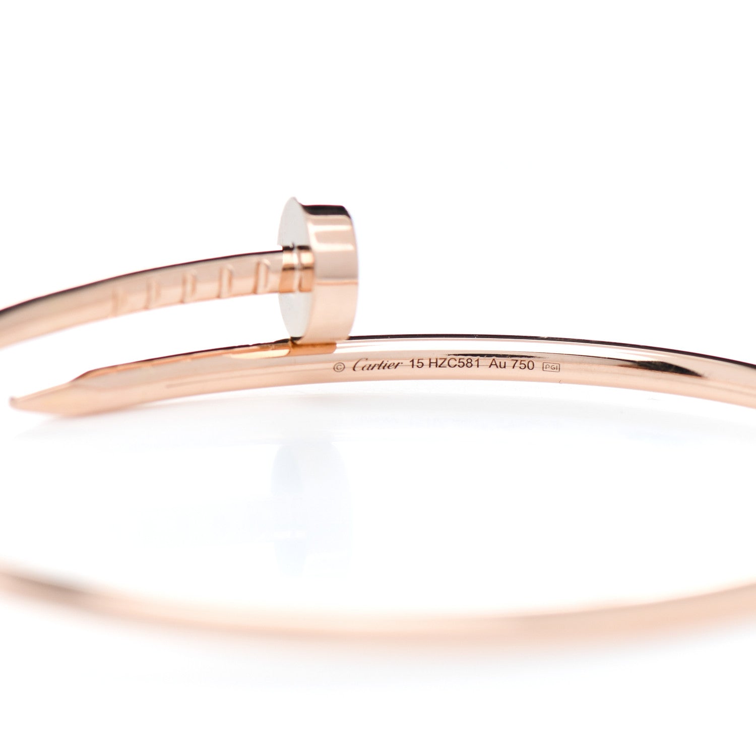 Cartier 18K Pink Gold Small Juste Un Clou Bracelet 15 4 of 5