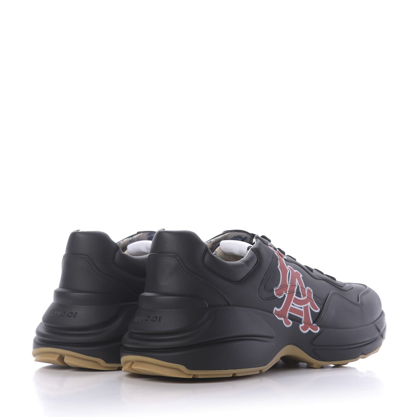X MLB Calfskin LA Dodgers Mens Rhyton Sneakers 13.5 Black