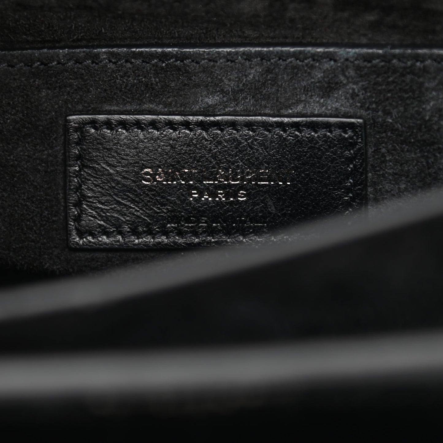 Calfskin Crocodile Embossed Medium Monochrome Monogram Sunset Black