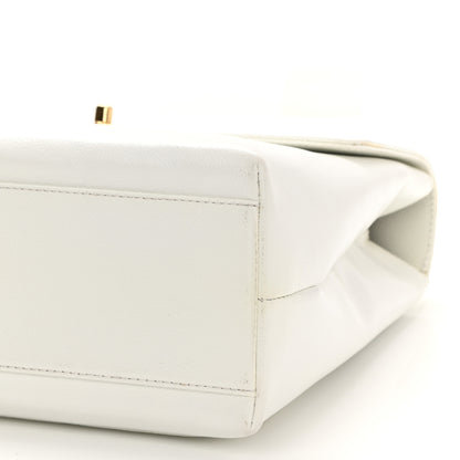 Chanel Caviar Jumbo Kelly Flap White 9 of 9
