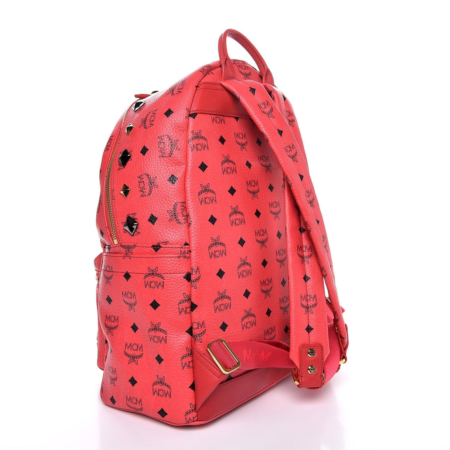 Visetos Studded Medium Stark M Backpack Coral