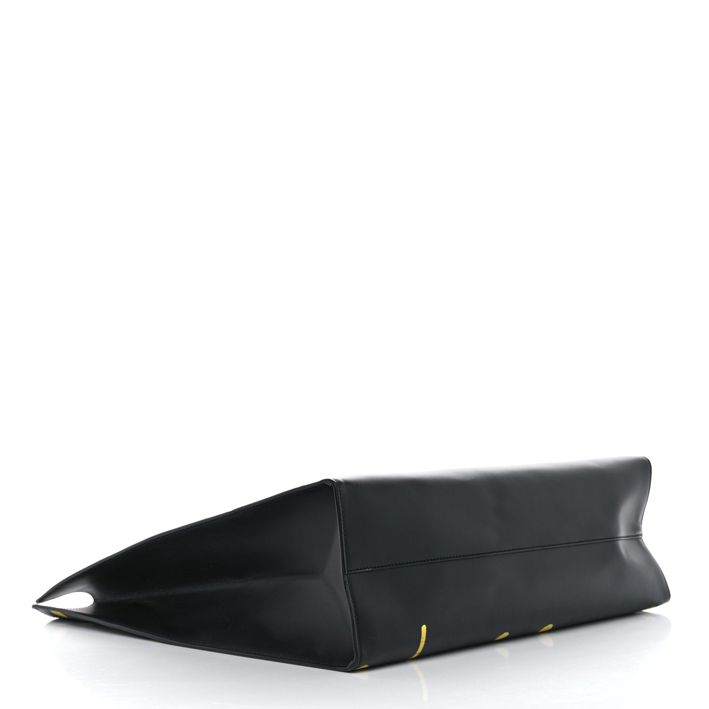 Calfskin GucciGhost Real Large XL Tote Black Yellow