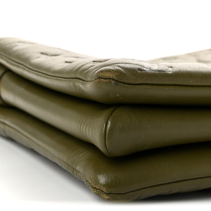 Louis Vuitton Lambskin Embossed Monogram Coussin MM Khaki 15 of 19