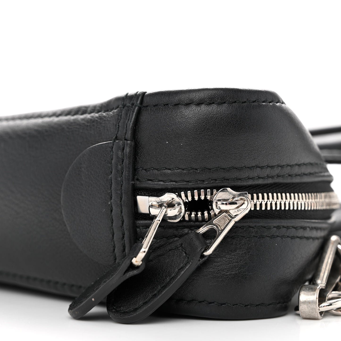 Calfskin XS Triangle Chain Duffle Black