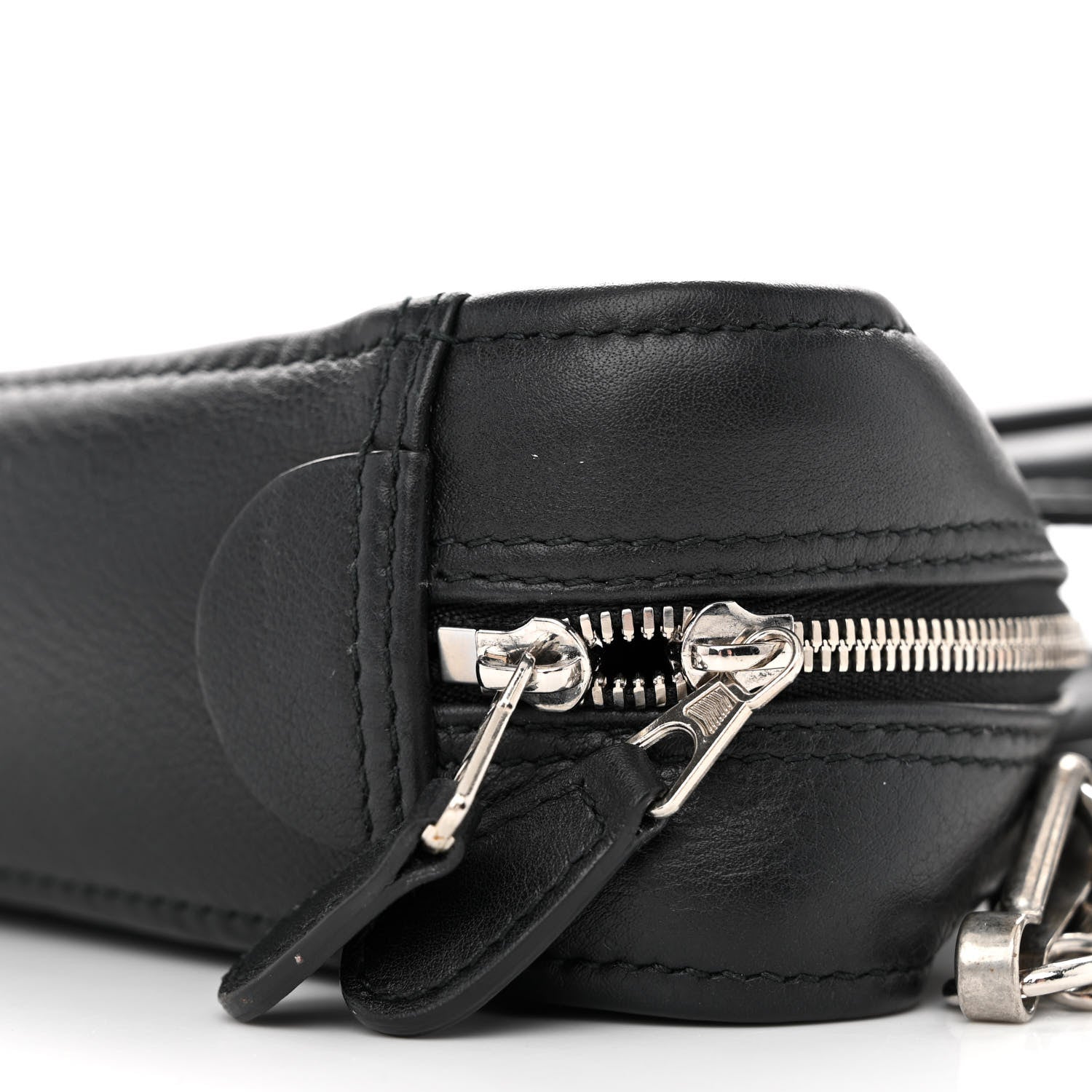 Balenciaga Calfskin XS Triangle Chain Duffle Black 9 of 10