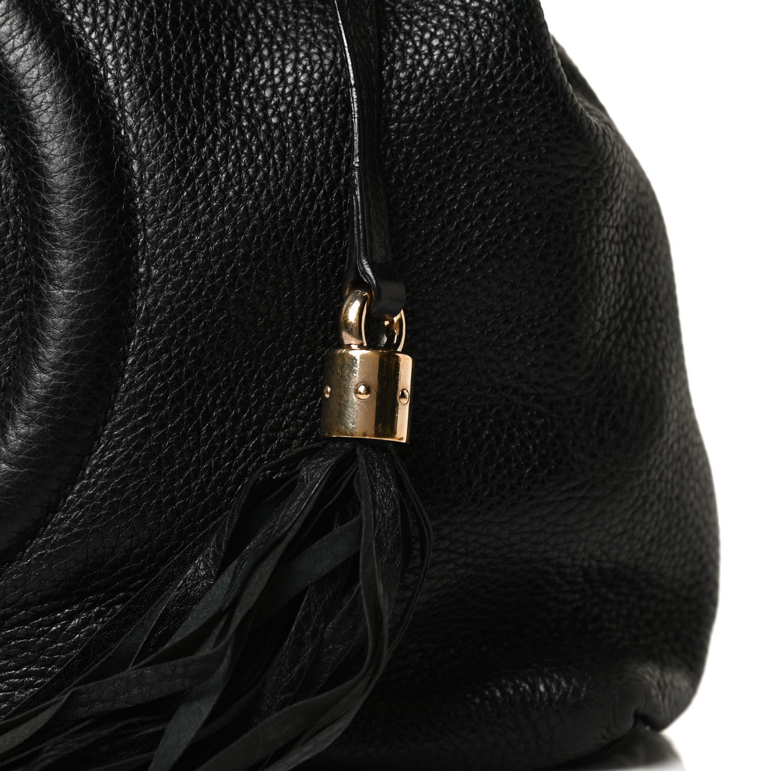 Gucci Pebbled Calfskin Medium Soho Chain Shoulder Bag Black 17 of 18