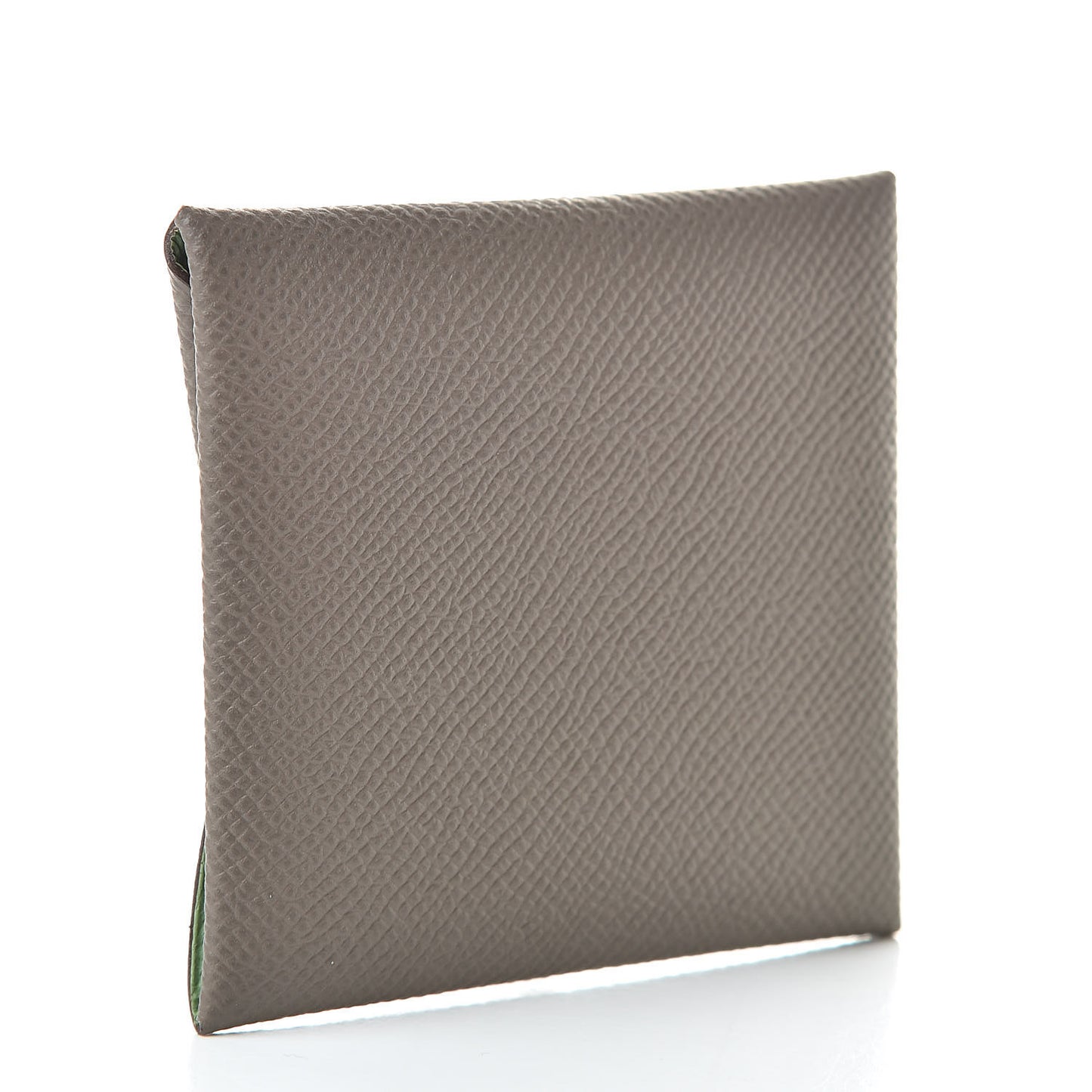Epsom Bastia Verso Coin Purse Gris Etain Vert Criquet