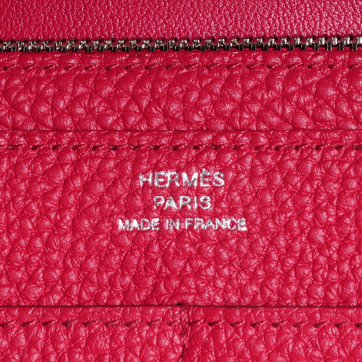 Hermes Togo Dogon Duo Wallet Rubis 10 of 14