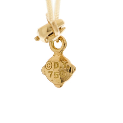 David Yurman 18K Yellow Gold Diamond Starburst Pave Pendant Necklace 5 of 5