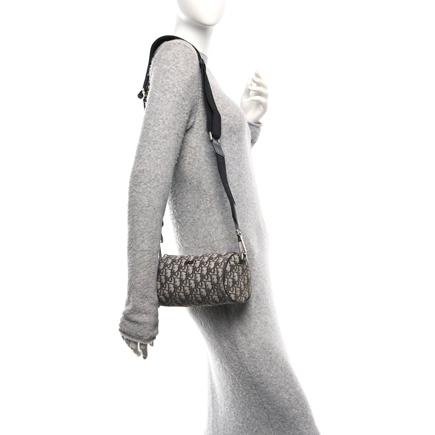 Oblique Roller Messenger Bag Blue