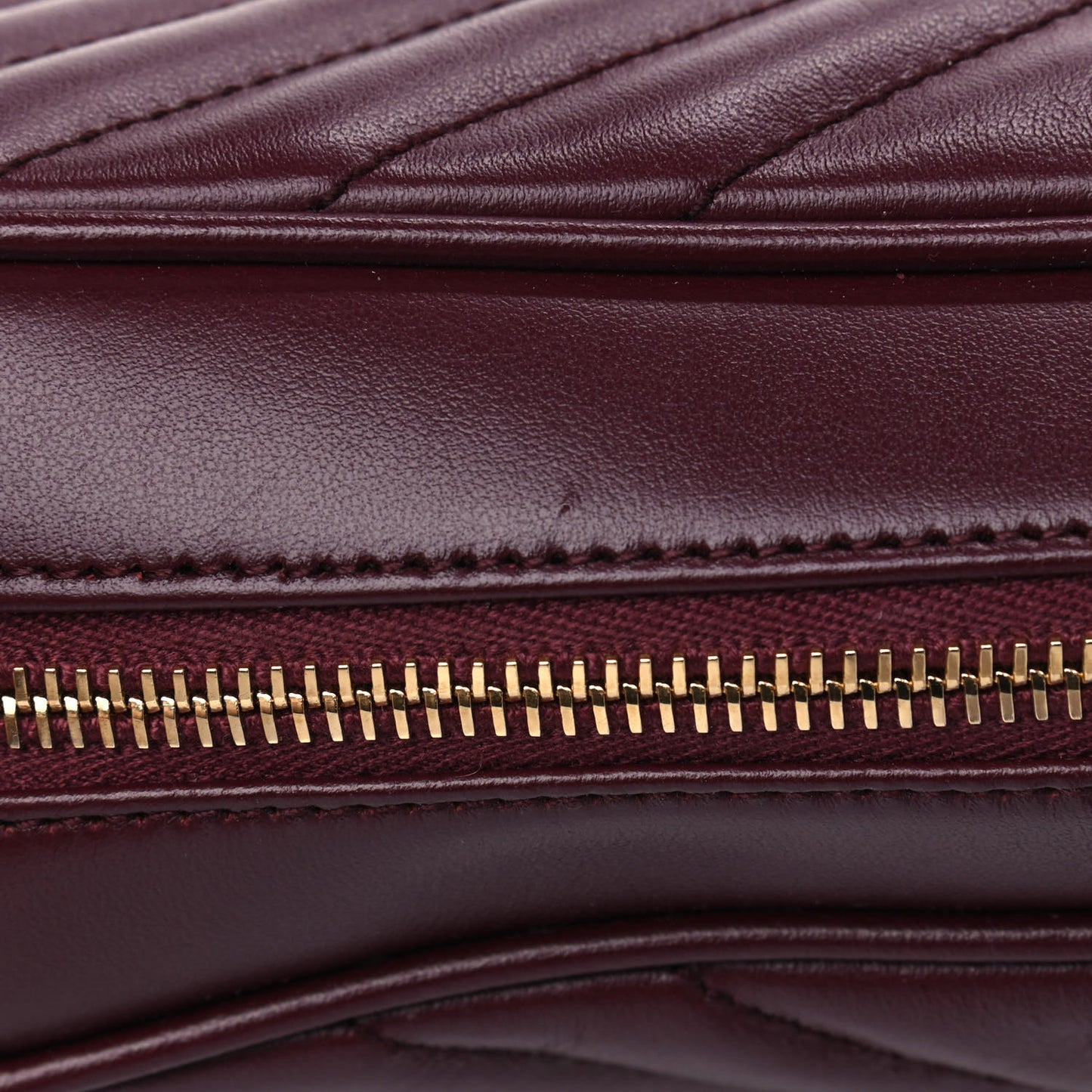 Calfskin Matelasse Monogram Lou Camera Bag Dark Legion Red