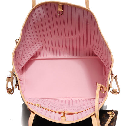 Louis Vuitton Monogram Forte Dei Marmi V Neverfull MM Rose Ballerine 6 of 8