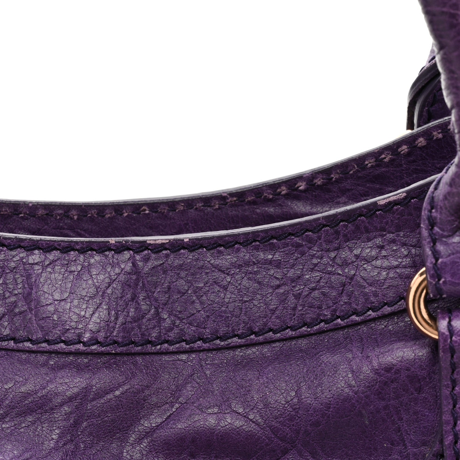 Balenciaga Agneau Giant 12 Rose Gold Hardware City Dark Violet 11 of 17