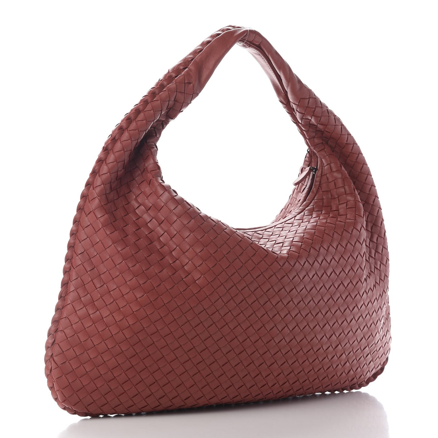 Nappa Intrecciato Large Veneta Hobo Brique