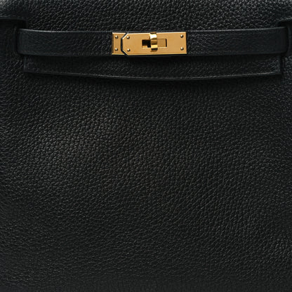 Hermes Taurillon Clemence Kelly Ado Backpack Black 8 of 10