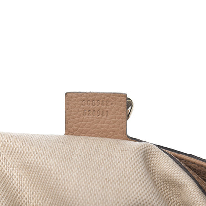 Gucci Pebbled Calfskin Medium Soho Chain Shoulder Bag Rose Beige 7 of 10