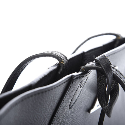 Louis Vuitton Calfskin Lockme Cabas Black 16 of 17
