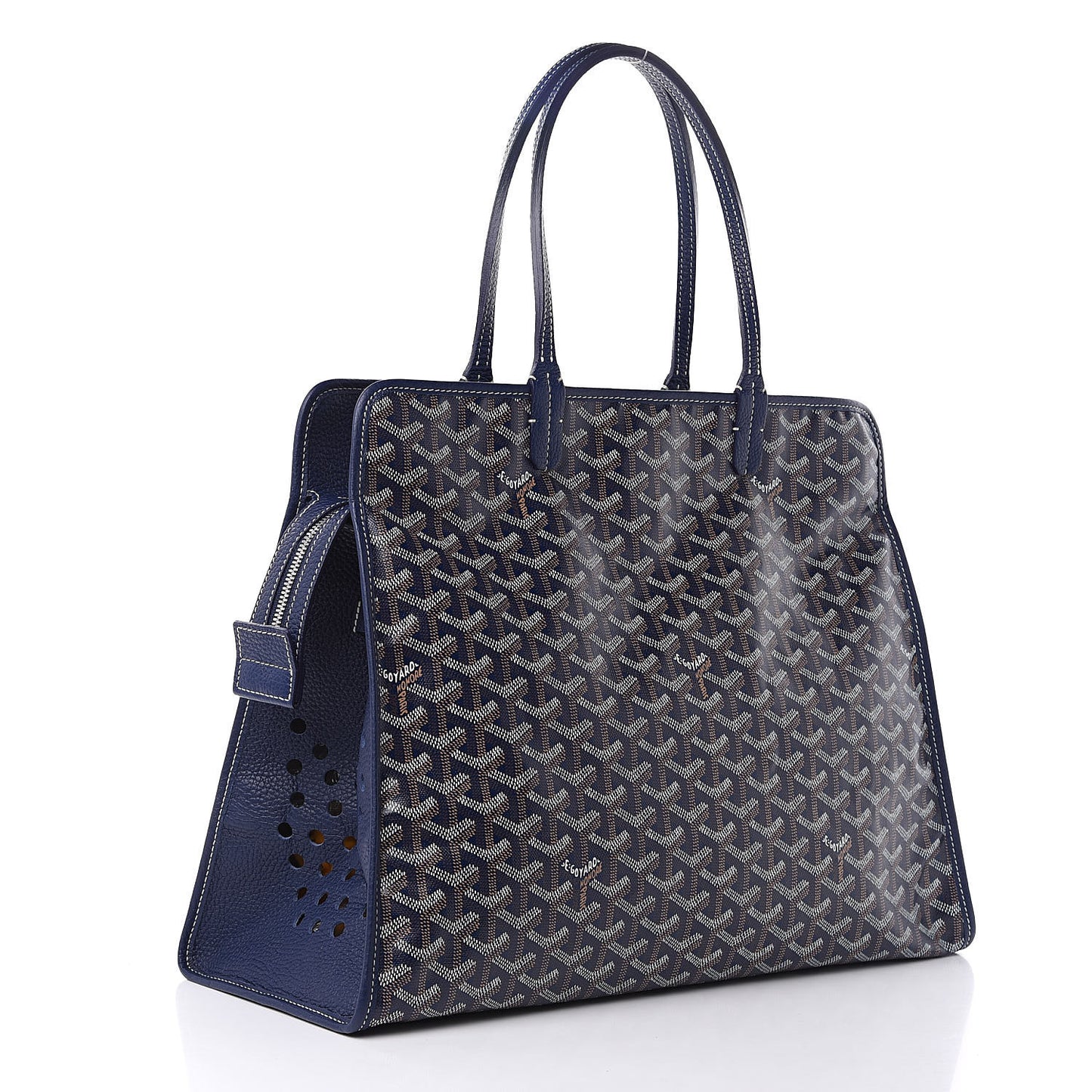 Goyardine Sac Hardy Pet Carrier PM Navy